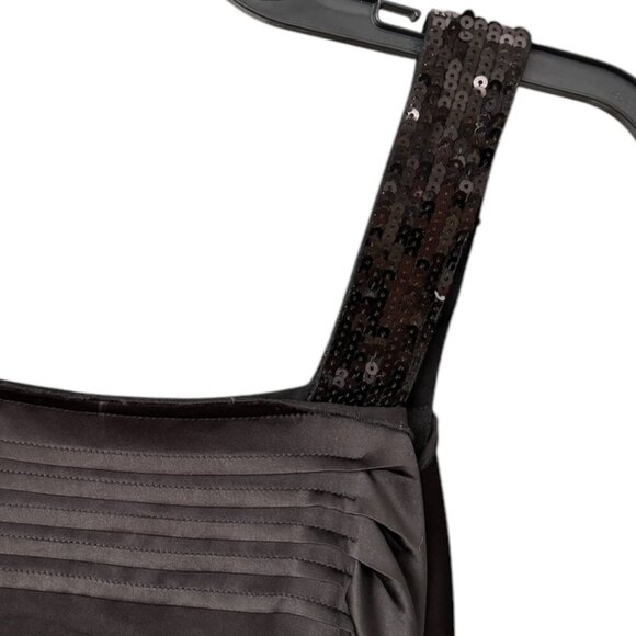 Athe Vanessa Bruno Black 100% Silk Elegant Black Cocoon Dress - Picture 4 of 14